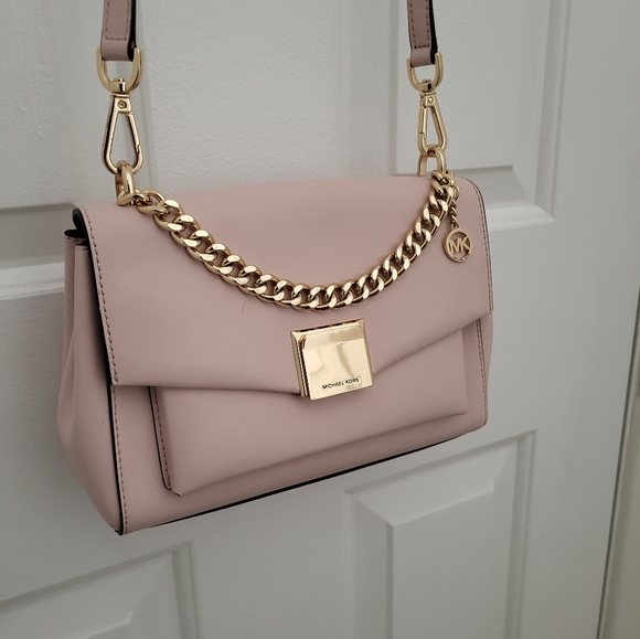 Michael Kors Pink Crossbody Bag Soffiano Leather EUC - Picture 10 of 10